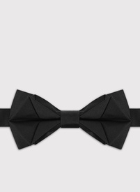 Jedwabna czarna mucha męska