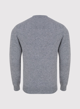 Sweter męski rozpinany w szarym kolorze