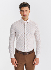 Biała koszula w kwiatowy print