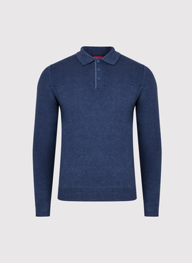 Wełniany sweter polo
