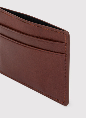 Zestaw męski skórzany portfel plus wizytownik