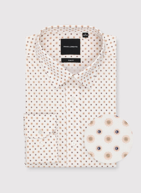 Biała koszula w kwiatowy print