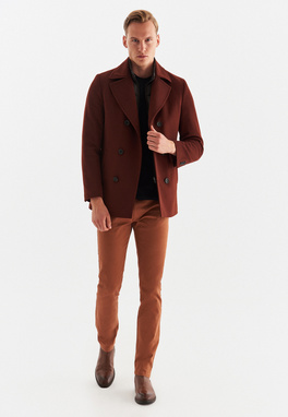 Płaszcz męski rudy P22WF-7X-003-P-0