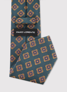 Zielony krawat męski