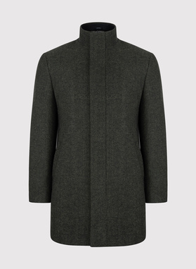 Płaszcz męski w kolorze zielonym