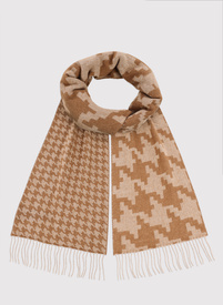 Wełniany szalik w pepitkę