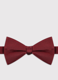 Bordowa jedwabna mucha męska