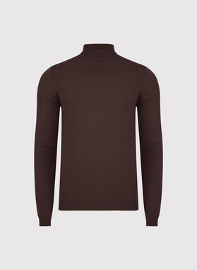 Brązowy półgolf męski