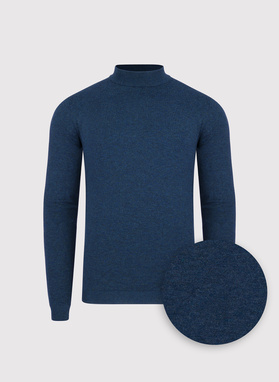 Półgolf męski w ciemnoniebieskim kolorze