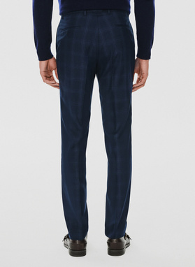 Spodnie garniturowe w kratę