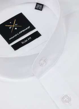 Biała koszula męska ze stójką