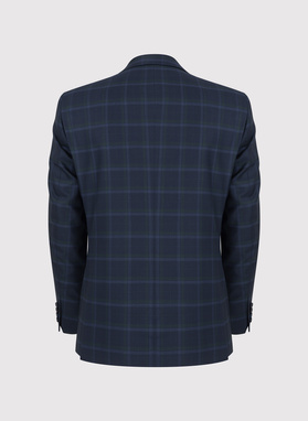 Granatowa marynarka garniturowa