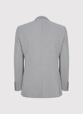 Szary garnitur męski