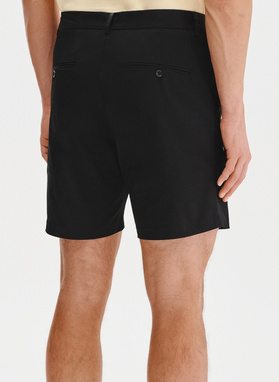 Czarne szorty męskie z bawełną