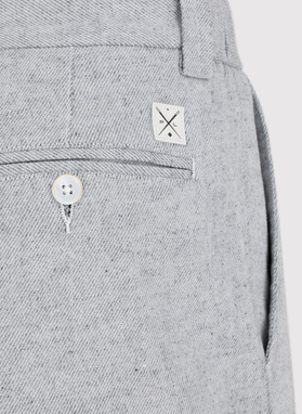 Szare szorty męskie z lnem