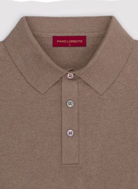 Sweter polo z kaszmirem