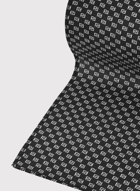 Czarna poszetka z jedwabiu