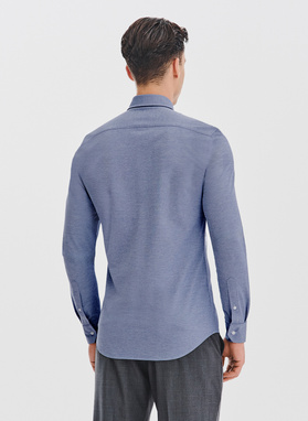 Niebieska koszula melanż