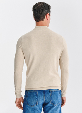 Beżowy półgolf męski