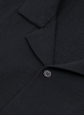 Bawełniana koszula męska w kolorze czarnym