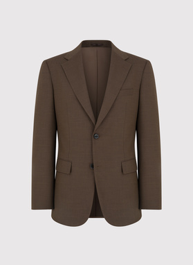 Brązowa marynarka garniturowa