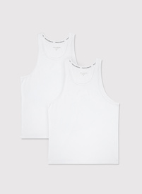 Tank top w białym kolorze, dwupak