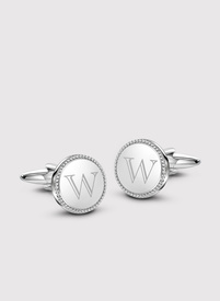 Srebrne spinki do mankietów