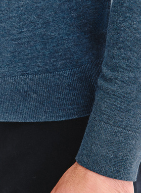 Granatowy sweter męski o-neck