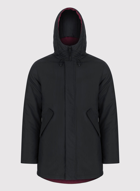 Czarna kurtka męska z kapturem