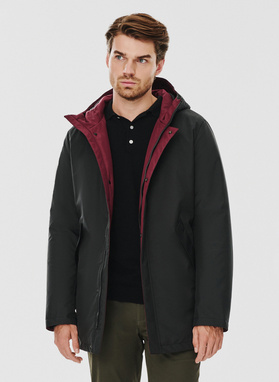 Czarna kurtka męska z kapturem