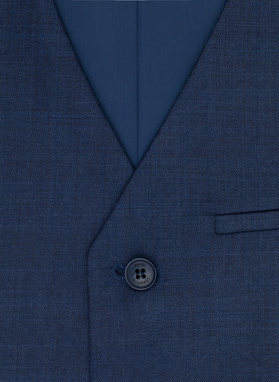 Gładka jednorzędowa kamizelka męska