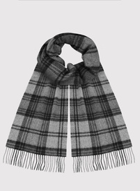 Wełniany szalik w kratę