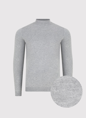 Szary półgolf męski