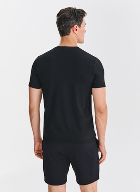 Męski t-shirt w czarnym kolorze, dwupak