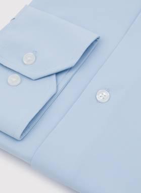 Niebieska dzianinowa koszula męska