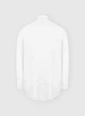 Biała koszula męska z długim rękawem
