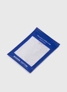 Męski t-shirt w białym kolorze, dwupak