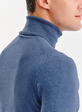 Golf męski w niebieskim kolorze