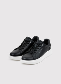 Czarne sneakersy męskie z logo PL