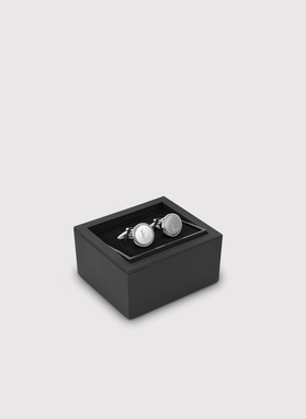 Srebrne spinki do mankietów