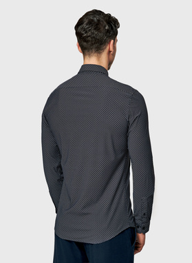 Koszula męska we wzór geometryczny