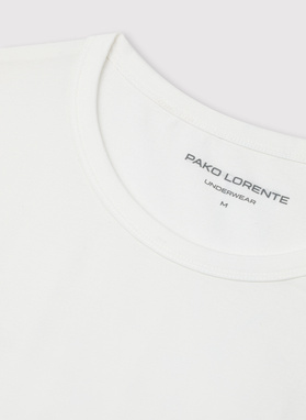 Biało-czarna piżama męska z bawełną