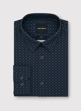 Koszula męska we wzór geometryczny