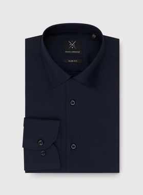 Granatowa koszula bawełniana