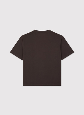 Brązowy t-shirt oversize