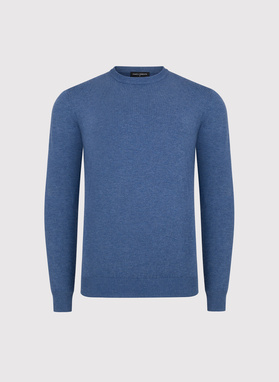 Niebieski sweter męski