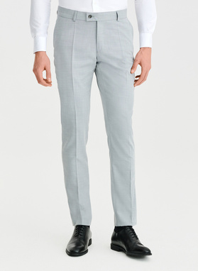 Szare spodnie ganiturowe