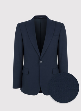 Granatowy garnitur męski