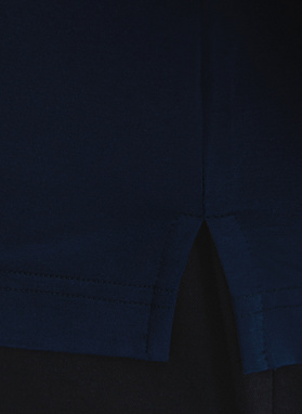 Granatowa koszula z dzianiny