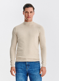 Beżowy półgolf męski